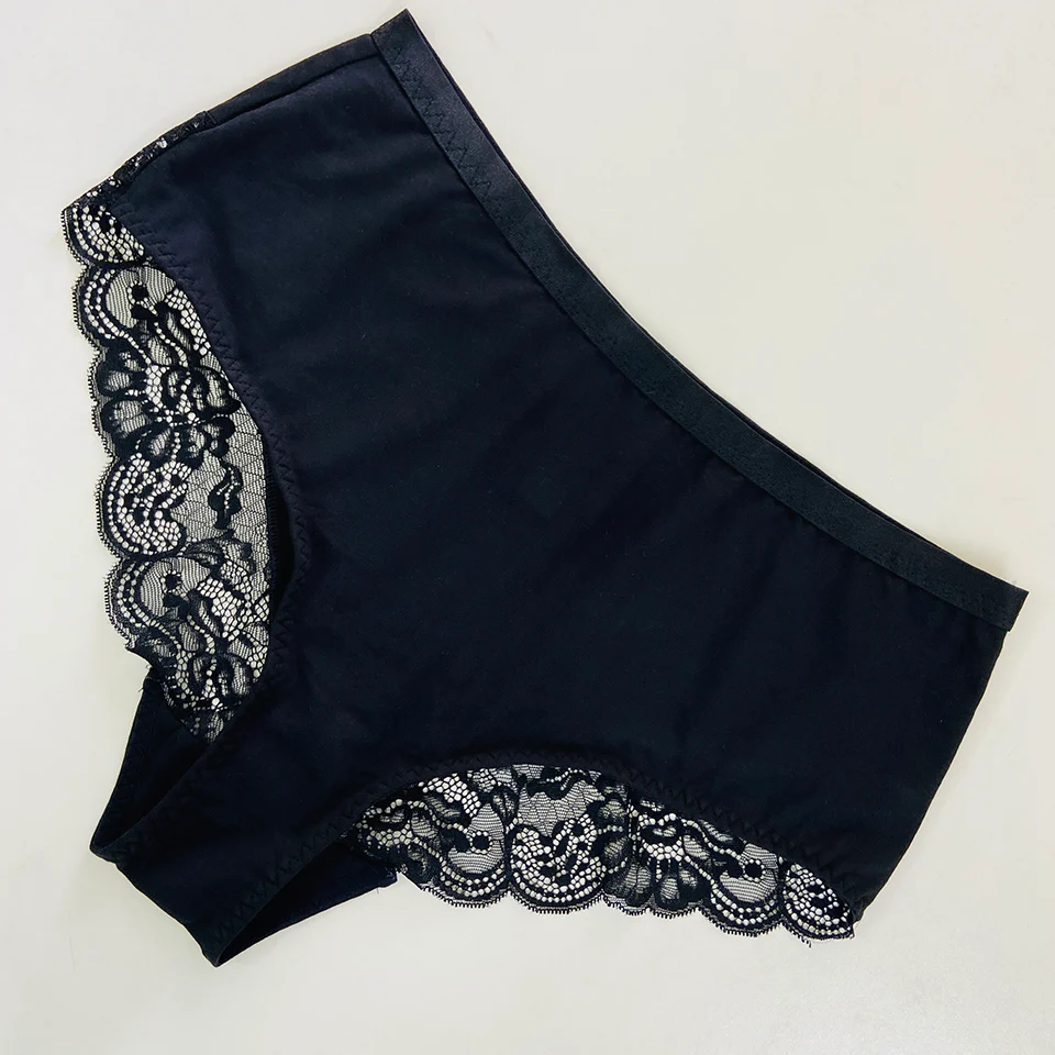 Womens Premium High Waisted Lace Full Back Cover Panty - Image 5