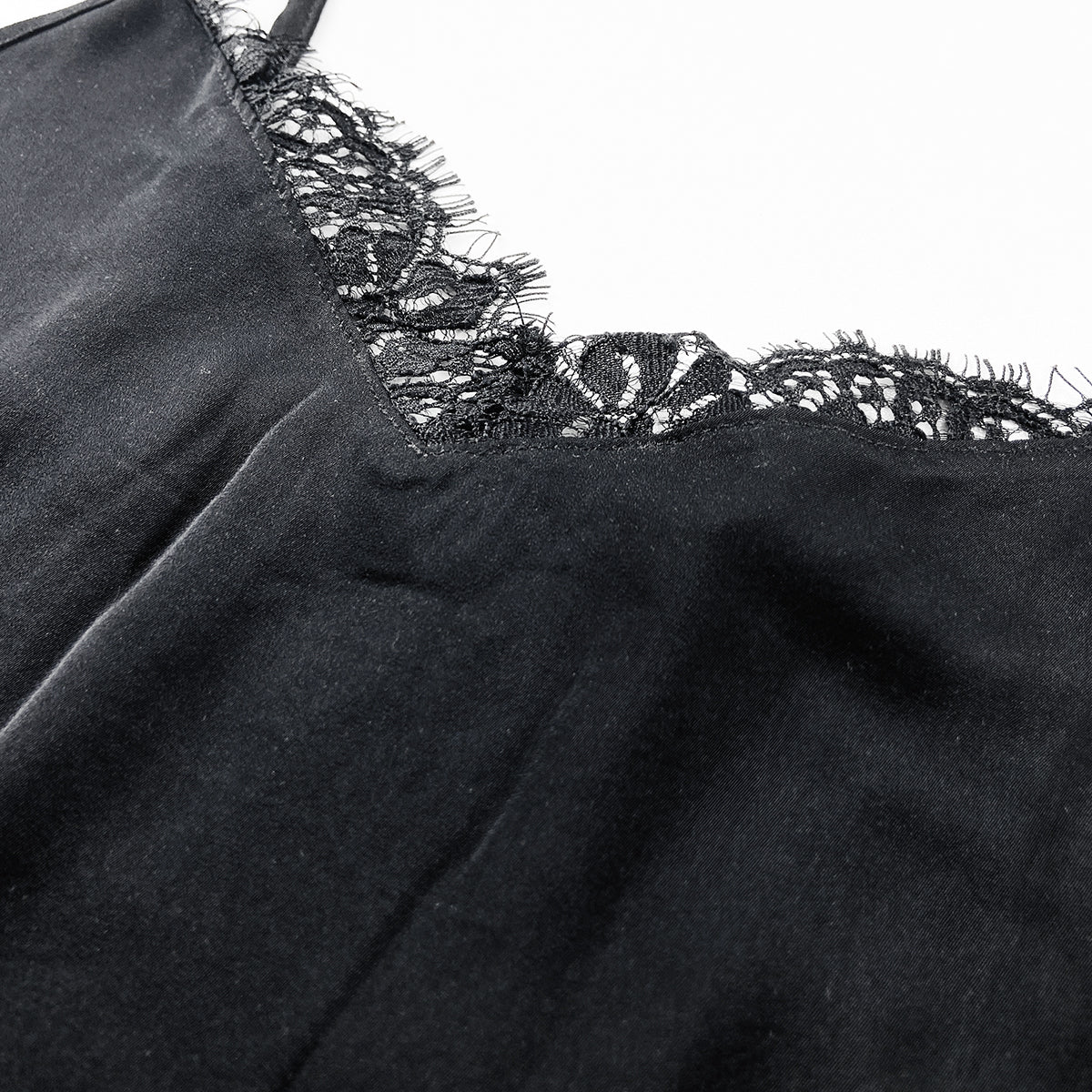 Womens Lace Trim Adjustable Straps V-Neck Camisole Tank Top - Image 12