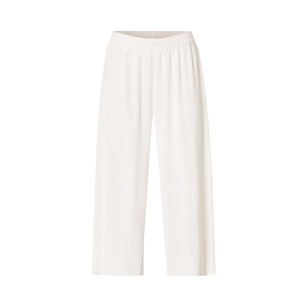 Womens Lightweight Crinkle Culotte 3/4 Pajama - Image 2