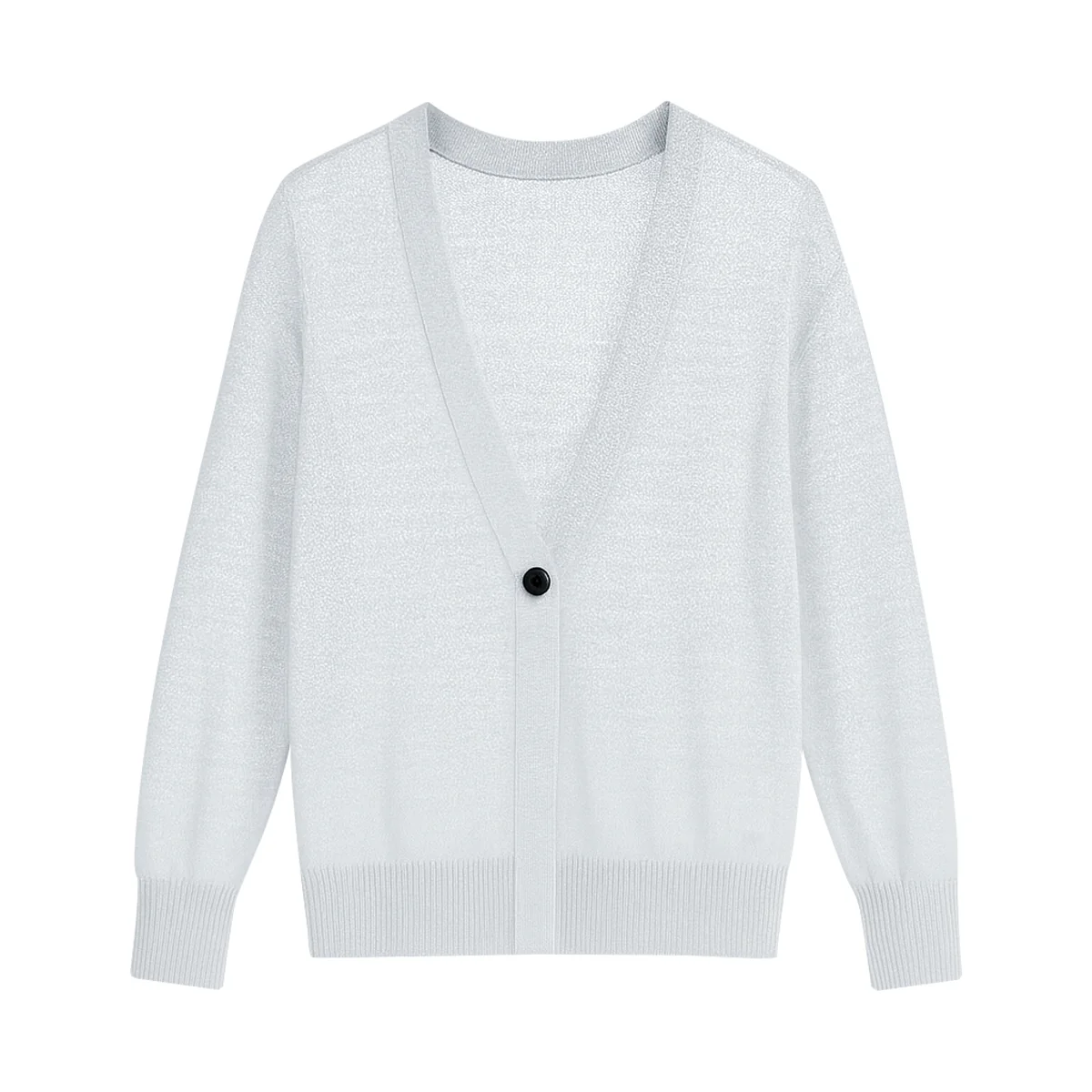 Womens Lightweight Sheer Knit V-Neck Cardigan - Image 13
