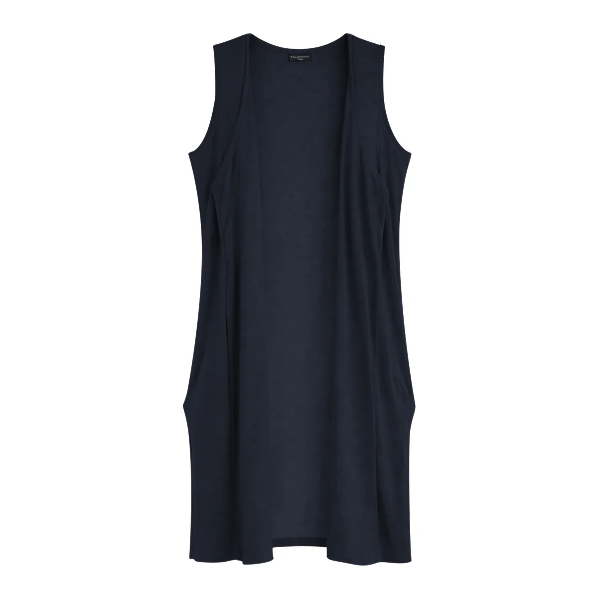 Womens Lightweight Sleeveless Open-Front Long Cardigan - Image 13