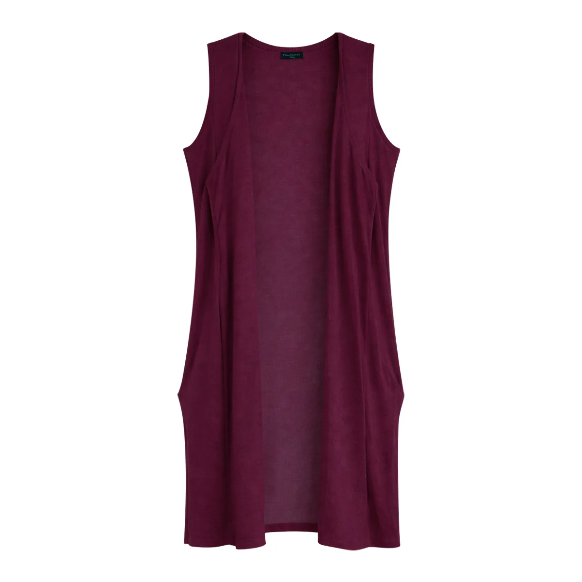 Womens Lightweight Sleeveless Open-Front Long Cardigan - Image 15