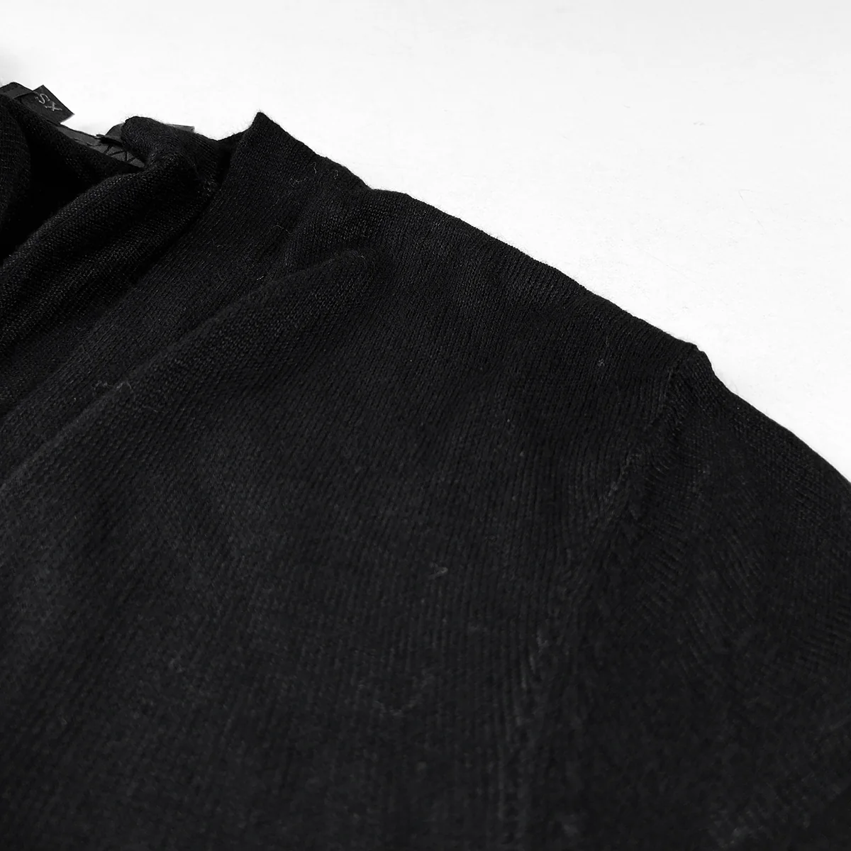 Womens Long Open Front Knit Winter Cardigan - Image 9