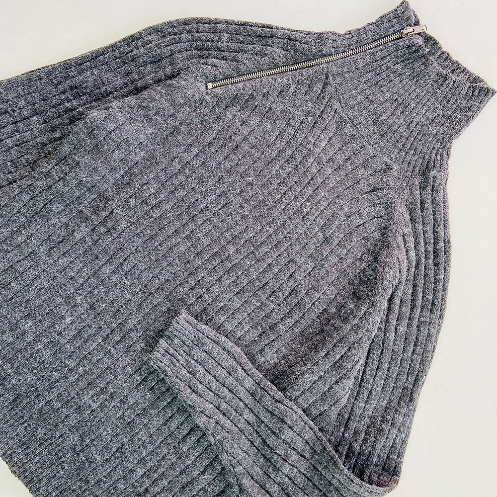 Womens Long Sleeve High Neck Ribbed Jumper Sweater - Image 10