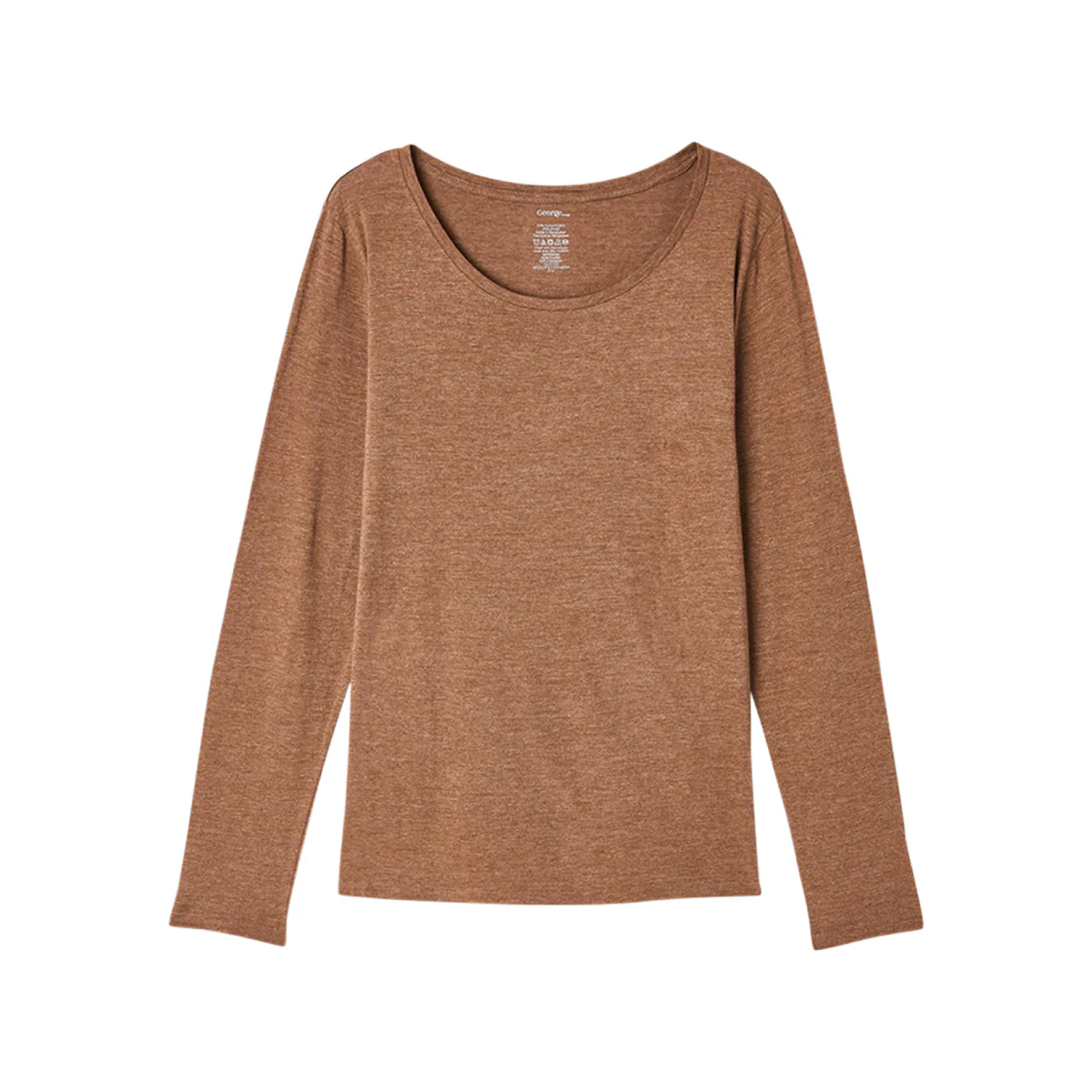 Womens Long Sleeve Round Neck Cotton Blend T-shirt - Image 11