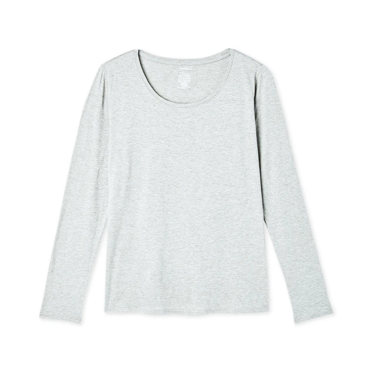 Womens Long Sleeve Round Neck Cotton Blend T-shirt - Image 9