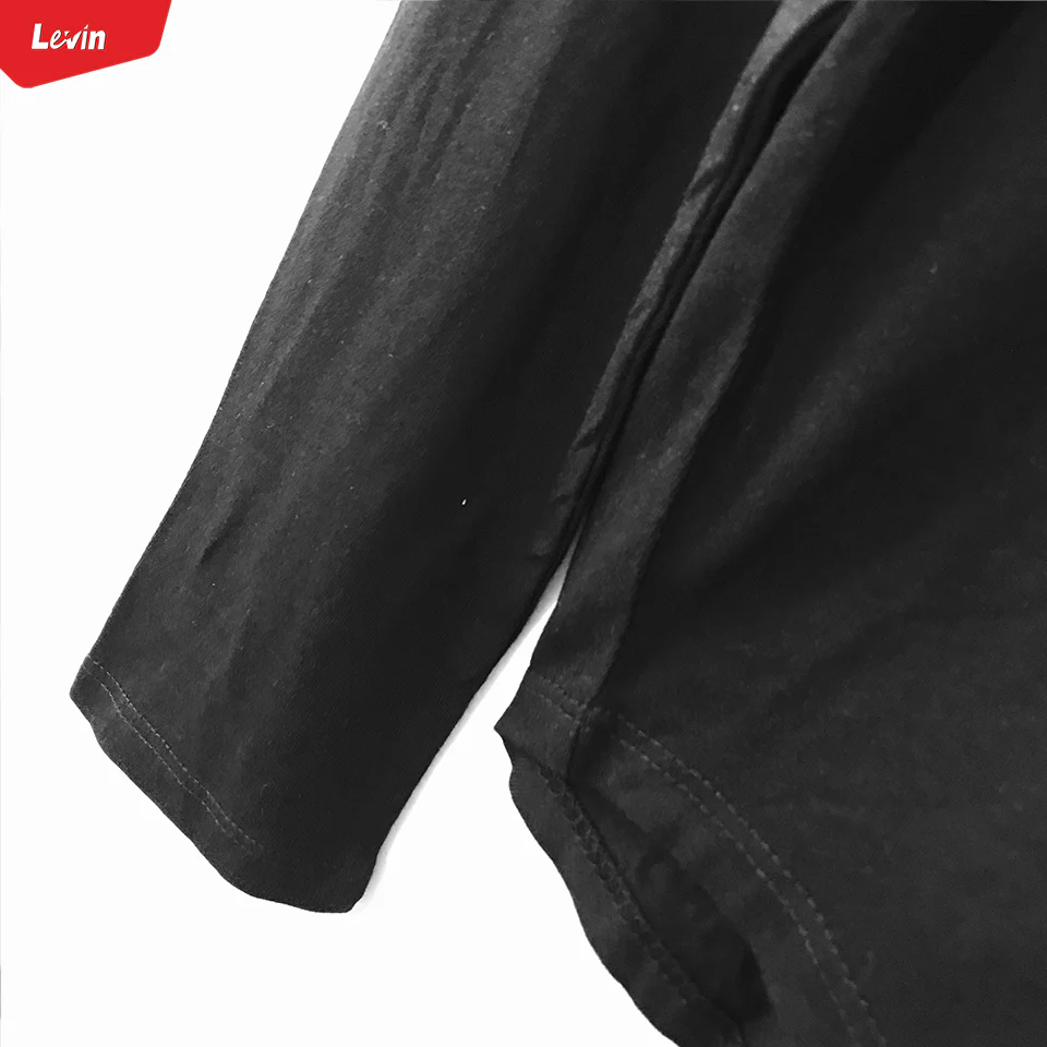 Womens Long Sleeve Round Neck Ribbed Neckline Cotton T Shirt - Image 14