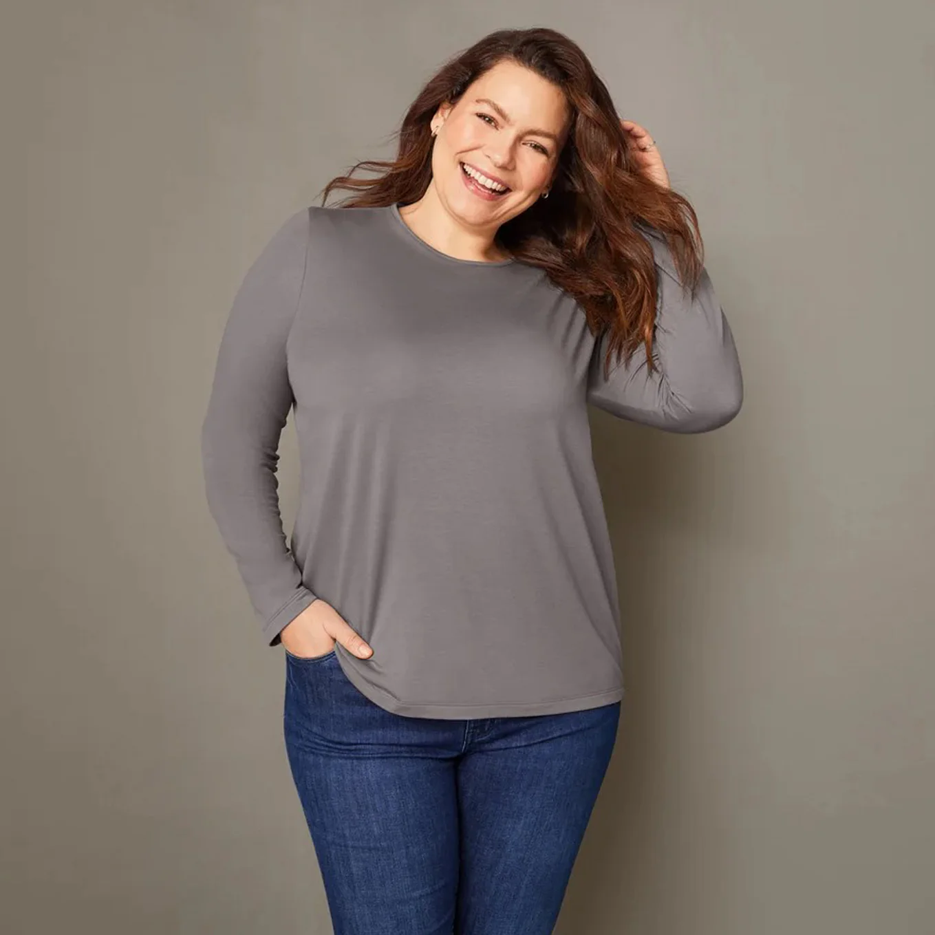 Womens Long Sleeve Thermal T-Shirt - Image 3