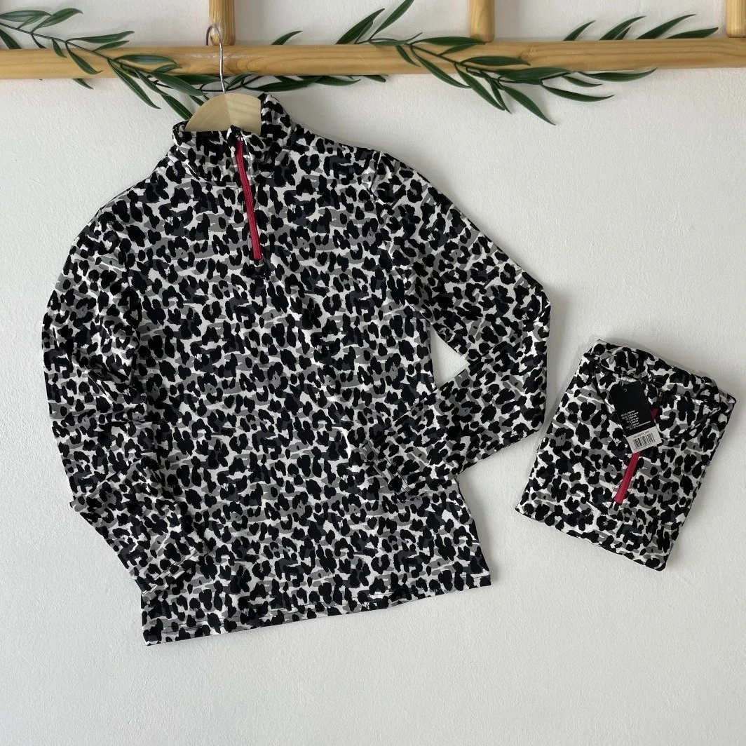 Girls Long Sleeve Zip Pullover Sweatshirt Activewear - Image 3