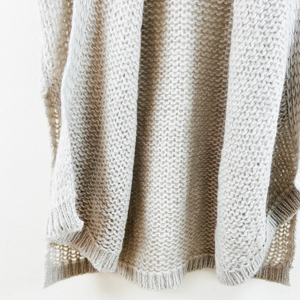 Womens Long Waffle Knit Open Cardigan - Image 6