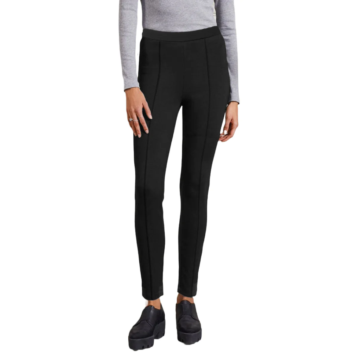 Womens Mid Rise Stretchy Ankle Length Jeggings - Image 3