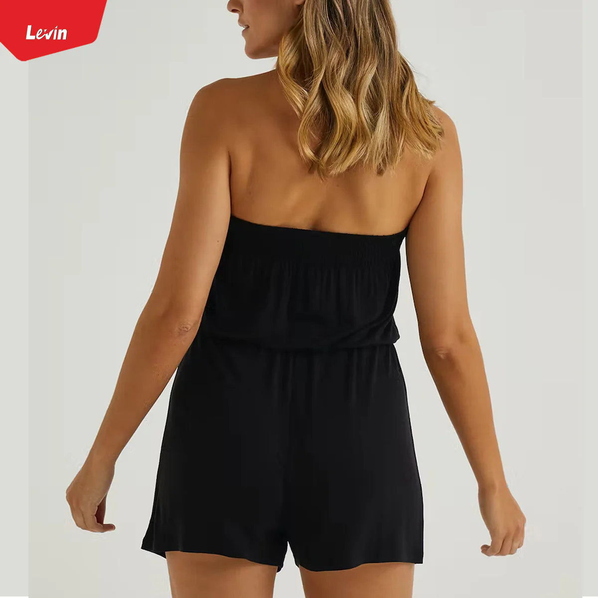 Womens Off Shoulder Jumpsuit Casual Tube Top - Image 13