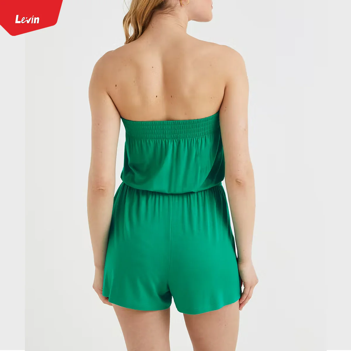 Womens Off Shoulder Jumpsuit Casual Tube Top - Image 7