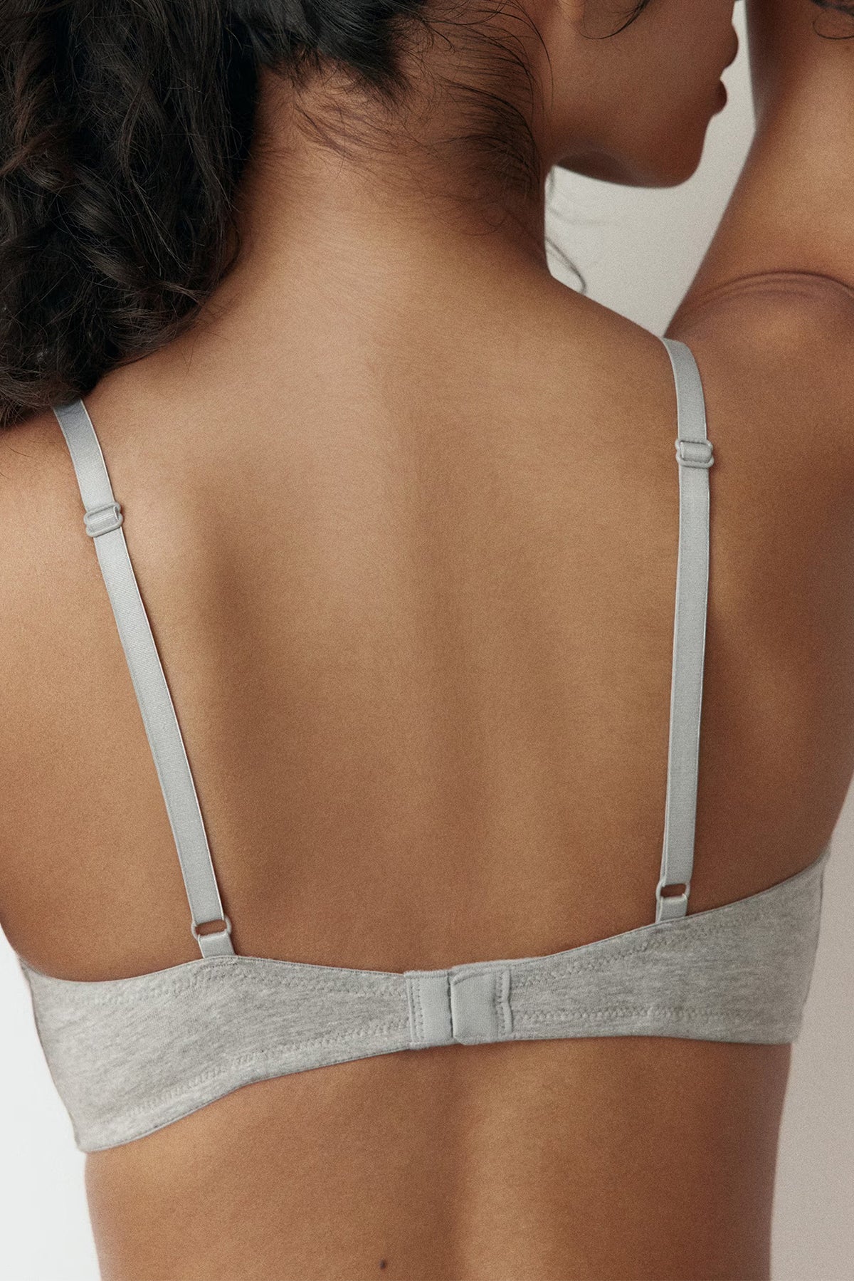 Womens Organic Cotton Padded Soft-Cup Adjustable Straps Bra - Image 7