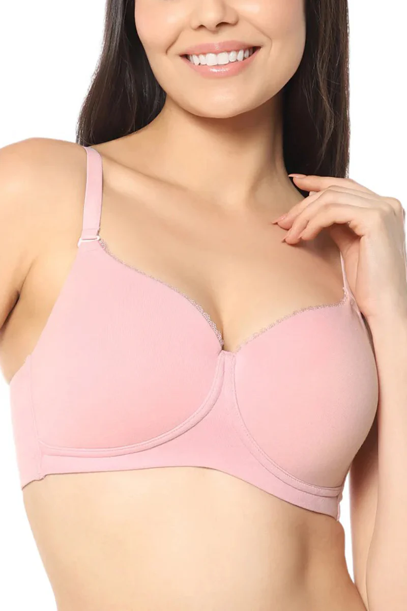 Womens Padded Non-Wired Cotton T-Shirt Bra - Image 12