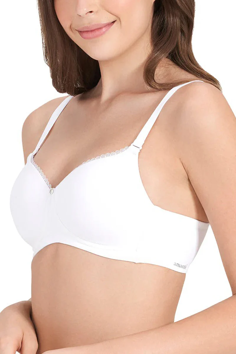 Womens Padded Non-Wired Cotton T-Shirt Bra - Image 13
