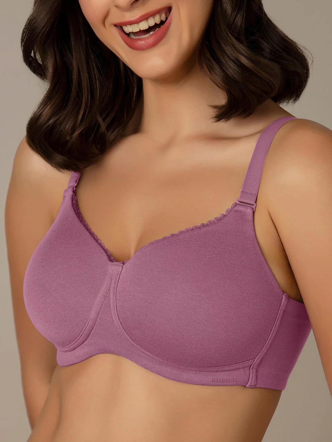 Womens Padded Non-Wired Cotton T-Shirt Bra - Image 14