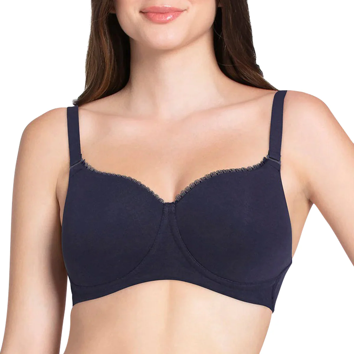 Womens Padded Non-Wired Cotton T-Shirt Bra - Image 16