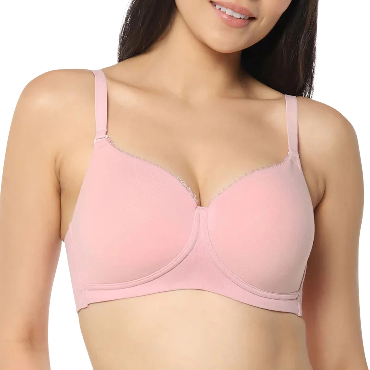 Womens Padded Non-Wired Cotton T-Shirt Bra - Image 17