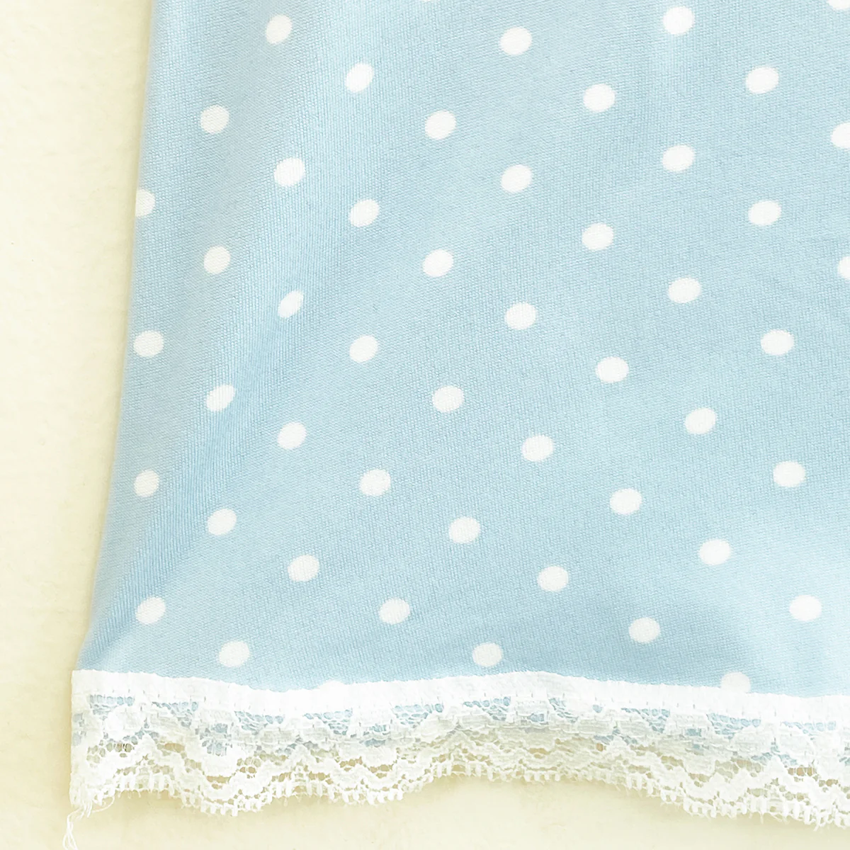 Womens Polka Dot Soft Stretch Lace Trim Sleepwear 3/4 Pajama Set - Image 6