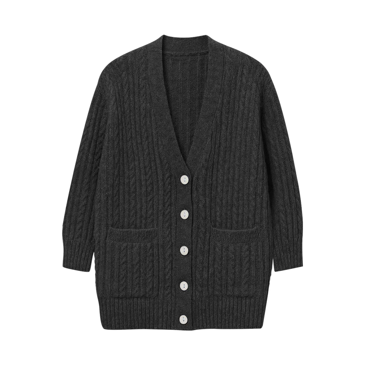 Womens Premium Wool Blend Long Soft Fuzzy Texture Cardigan - Image 17