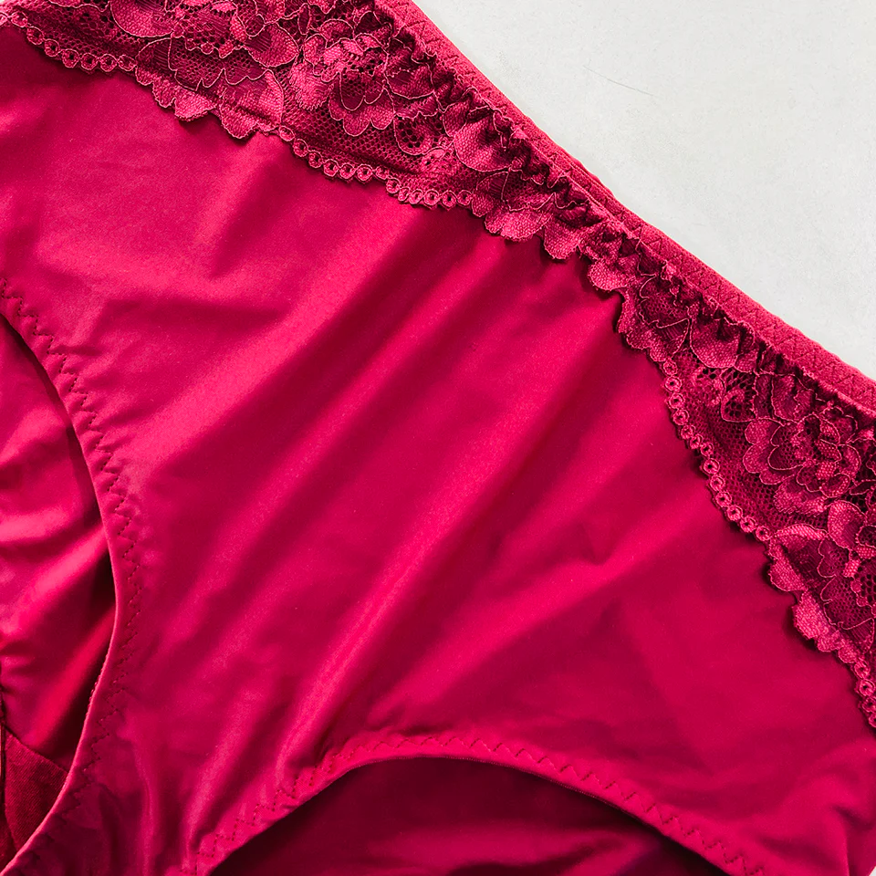 Womens Premium High Waisted Lace Full Back Cover Panty - Image 12