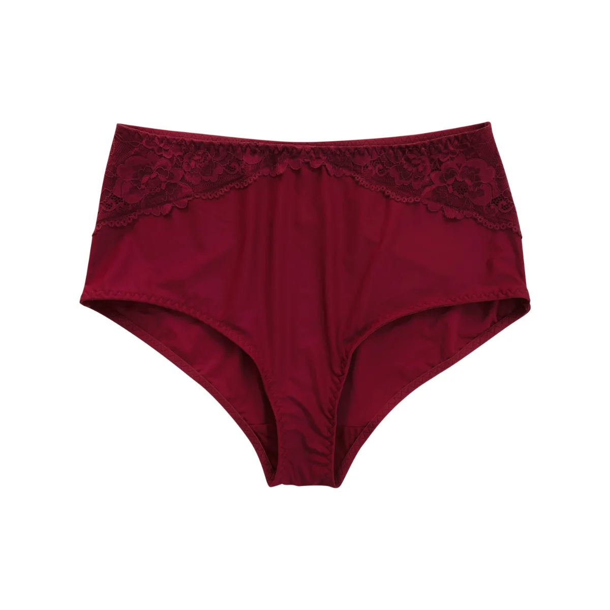 Womens Premium High Waisted Lace Full Back Cover Panty - Image 16