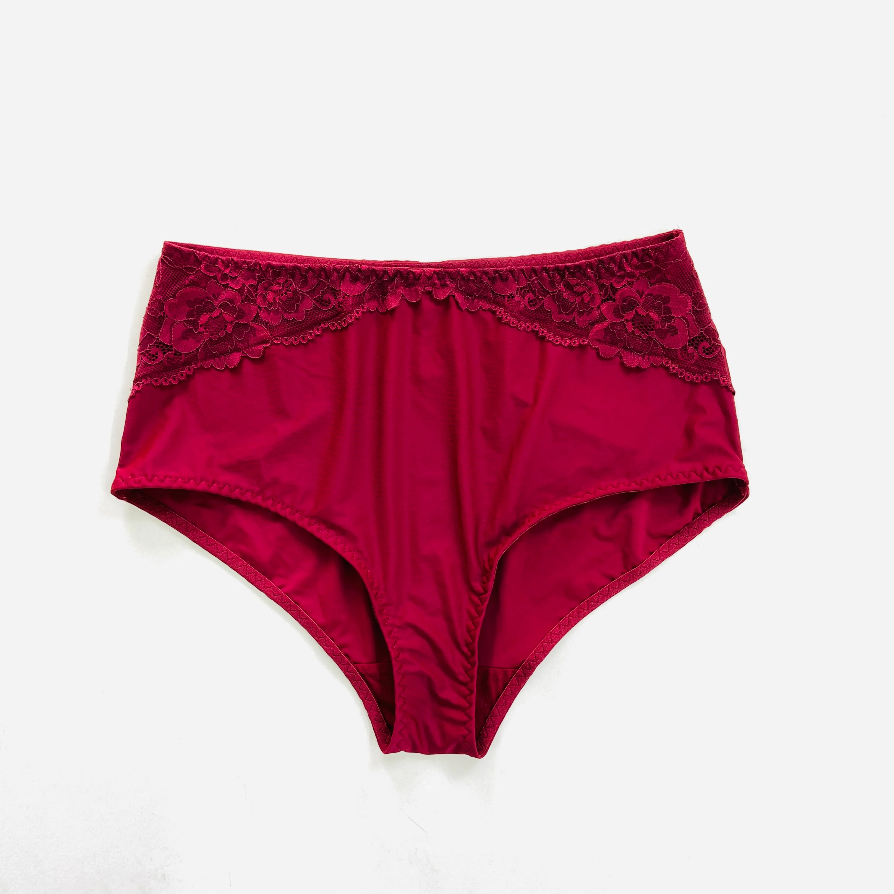 Womens Premium High Waisted Lace Full Back Cover Panty - Image 18