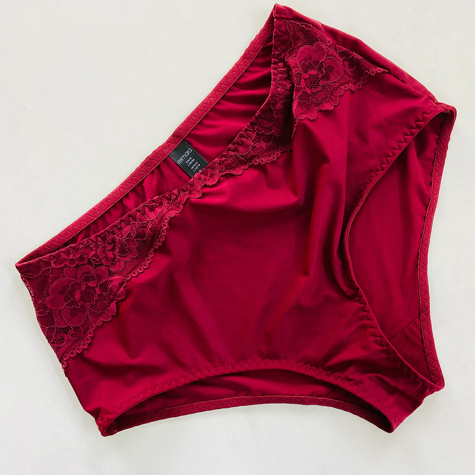 Womens Premium High Waisted Lace Full Back Cover Panty - Image 2
