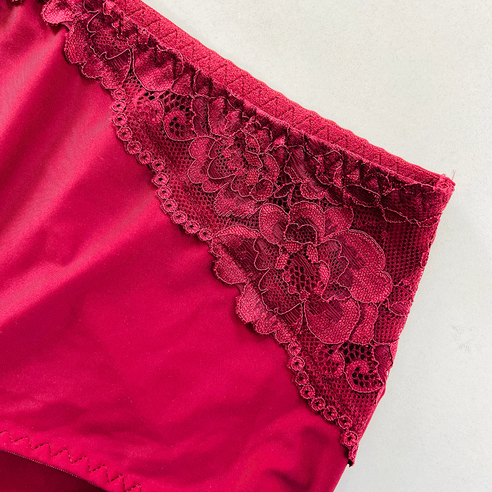 Womens Premium High Waisted Lace Full Back Cover Panty - Image 7