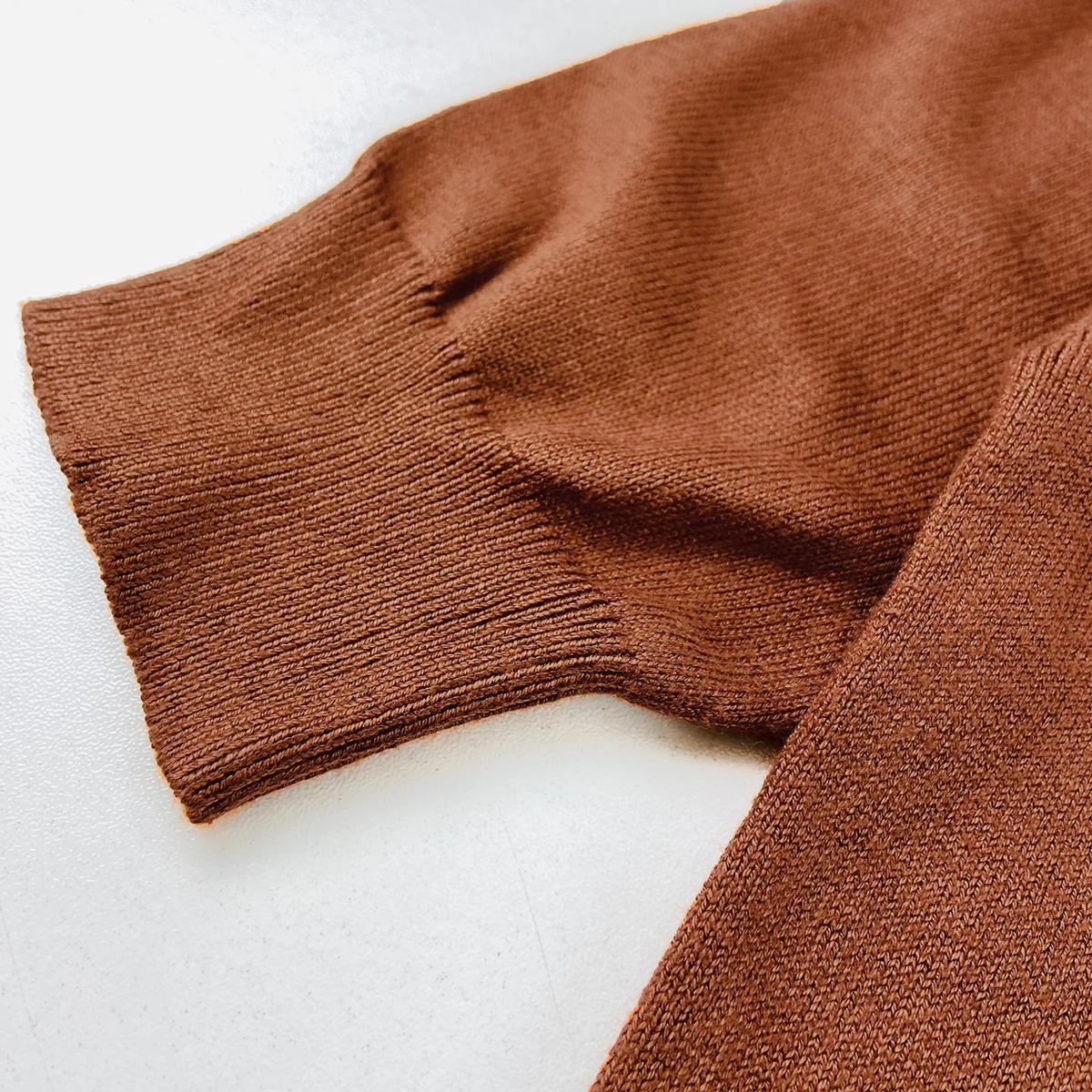 Womens Premium Knit Half Sleeve Turtleneck Sweater - Image 6