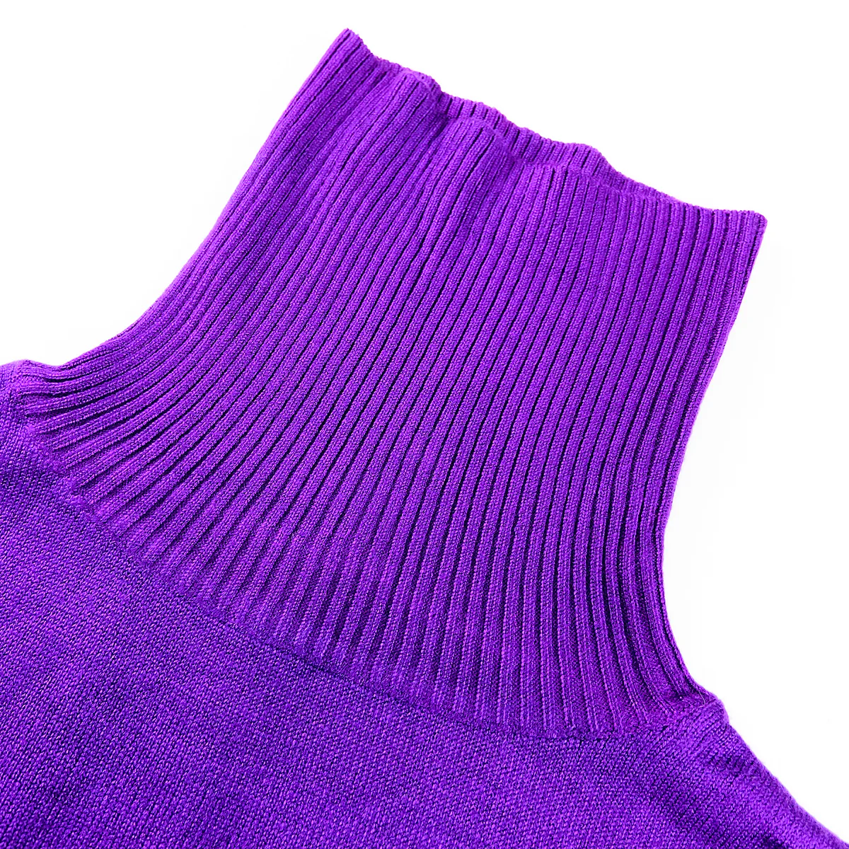 Womens Premium Knit Half Sleeve Turtleneck Sweater - Image 8