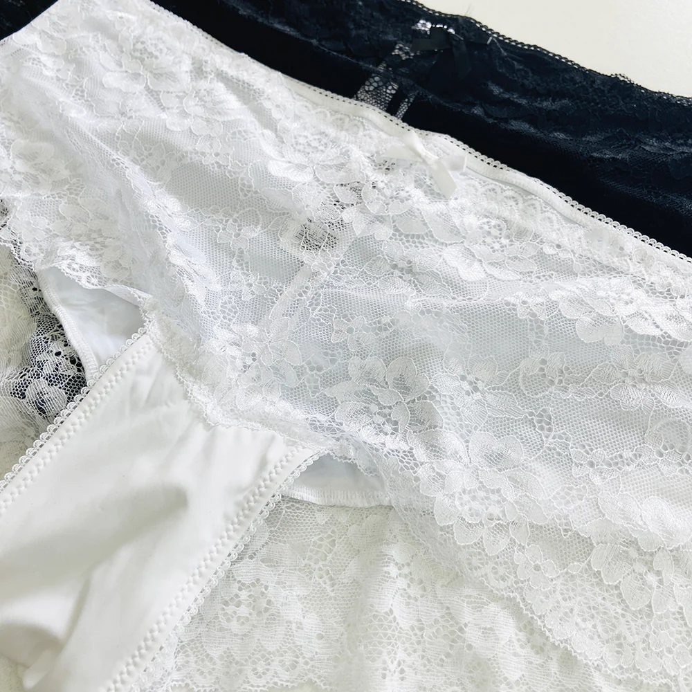 Womens Premium Lace Front Hipster Brief Panty - Image 2