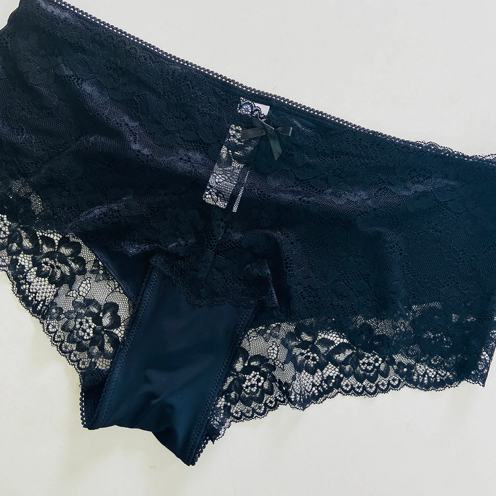 Womens Premium Lace Front Hipster Brief Panty - Image 4