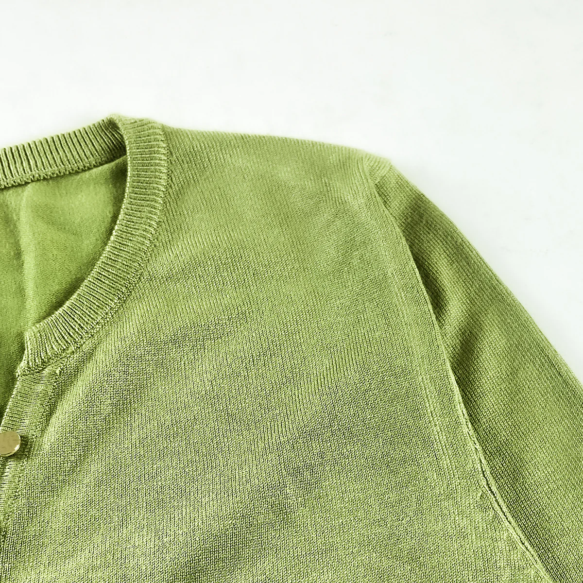 Womens Premium Long Sleeve Soft Knit Henley Sweater - Image 6
