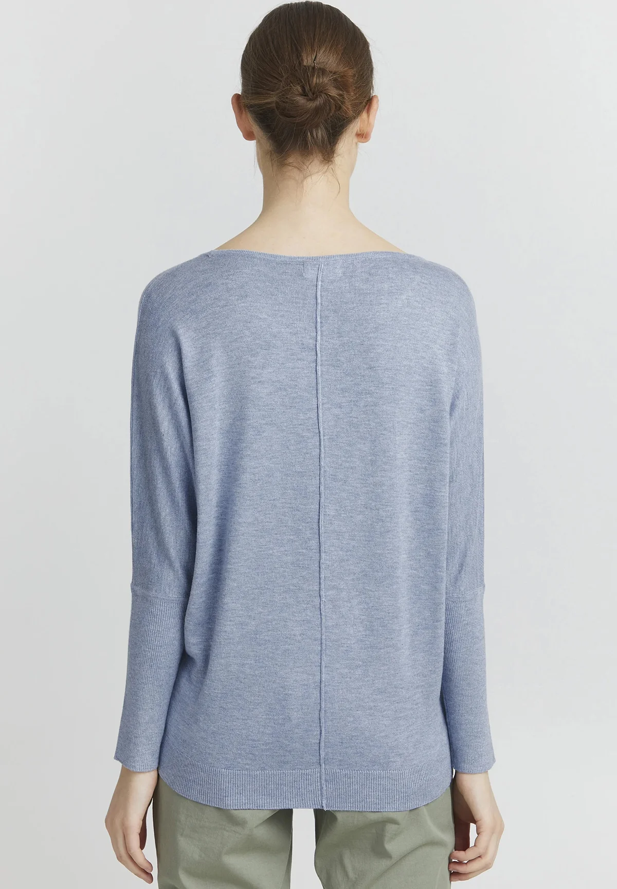 Womens Premium Soft Viscose Knit Crew Neck Sweater - Image 11