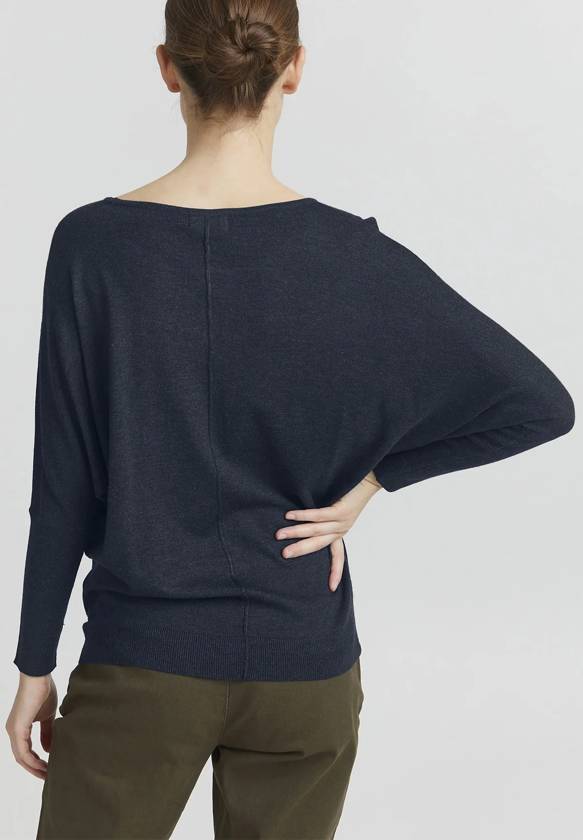 Womens Premium Soft Viscose Knit Crew Neck Sweater - Image 5