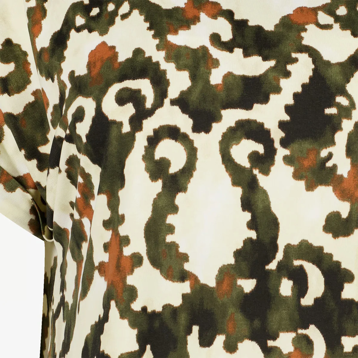 Womens Printed Short Sleeve Round Neck T-Shirt - Image 3