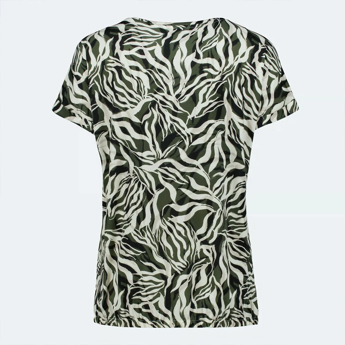 Womens Printed Short Sleeve Round Neck T-Shirt - Image 5