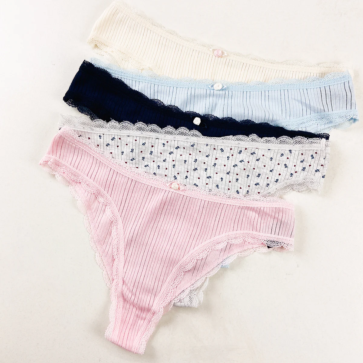 Womens Ribbed Cotton Panty - Image 3