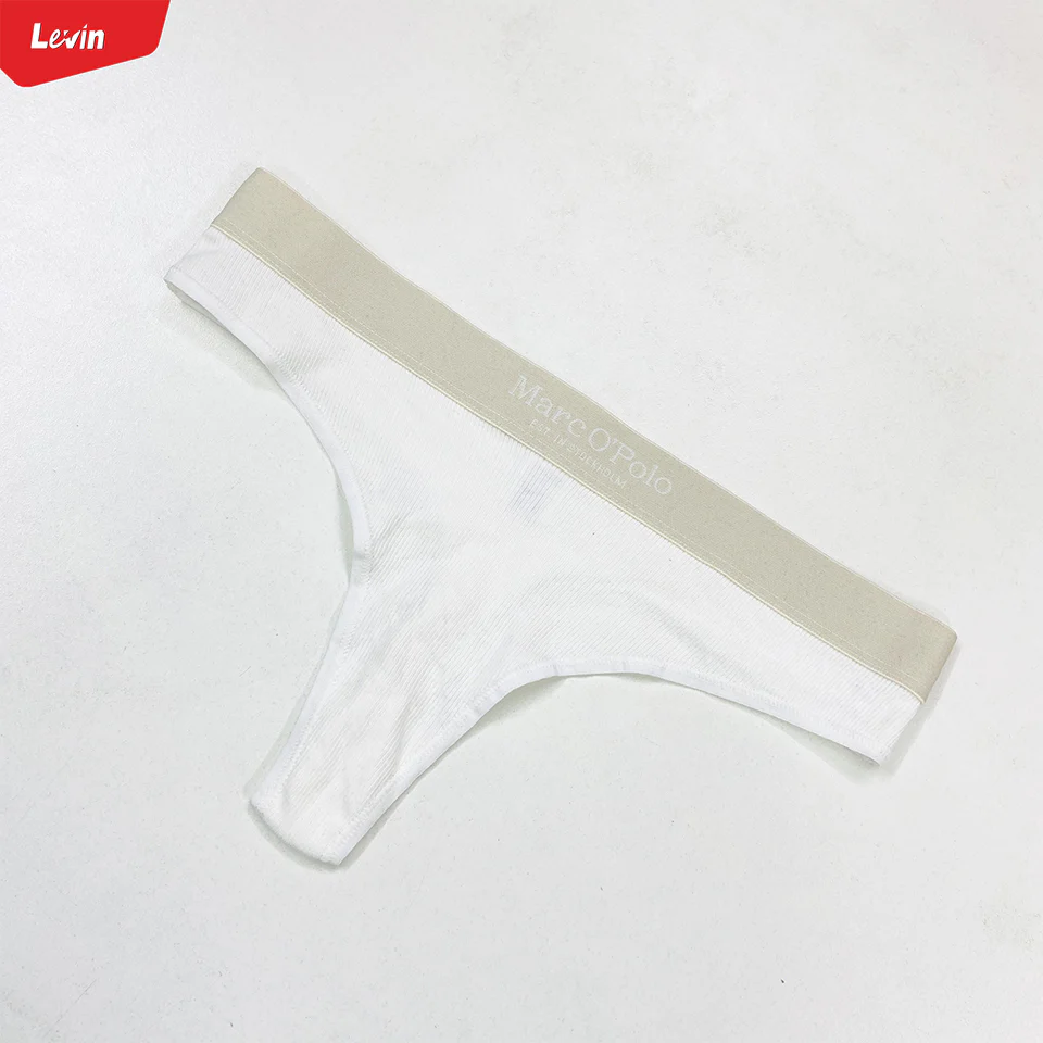 Womens Low Waist Ribbed Cotton Thong Panty - Image 19