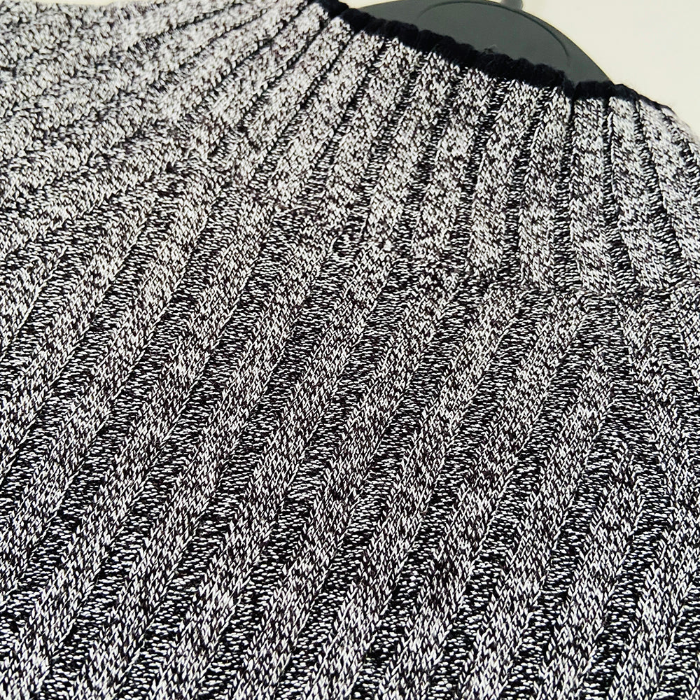 Womens Ribbed Funnel Neck Sleeveless Jumper - Image 4