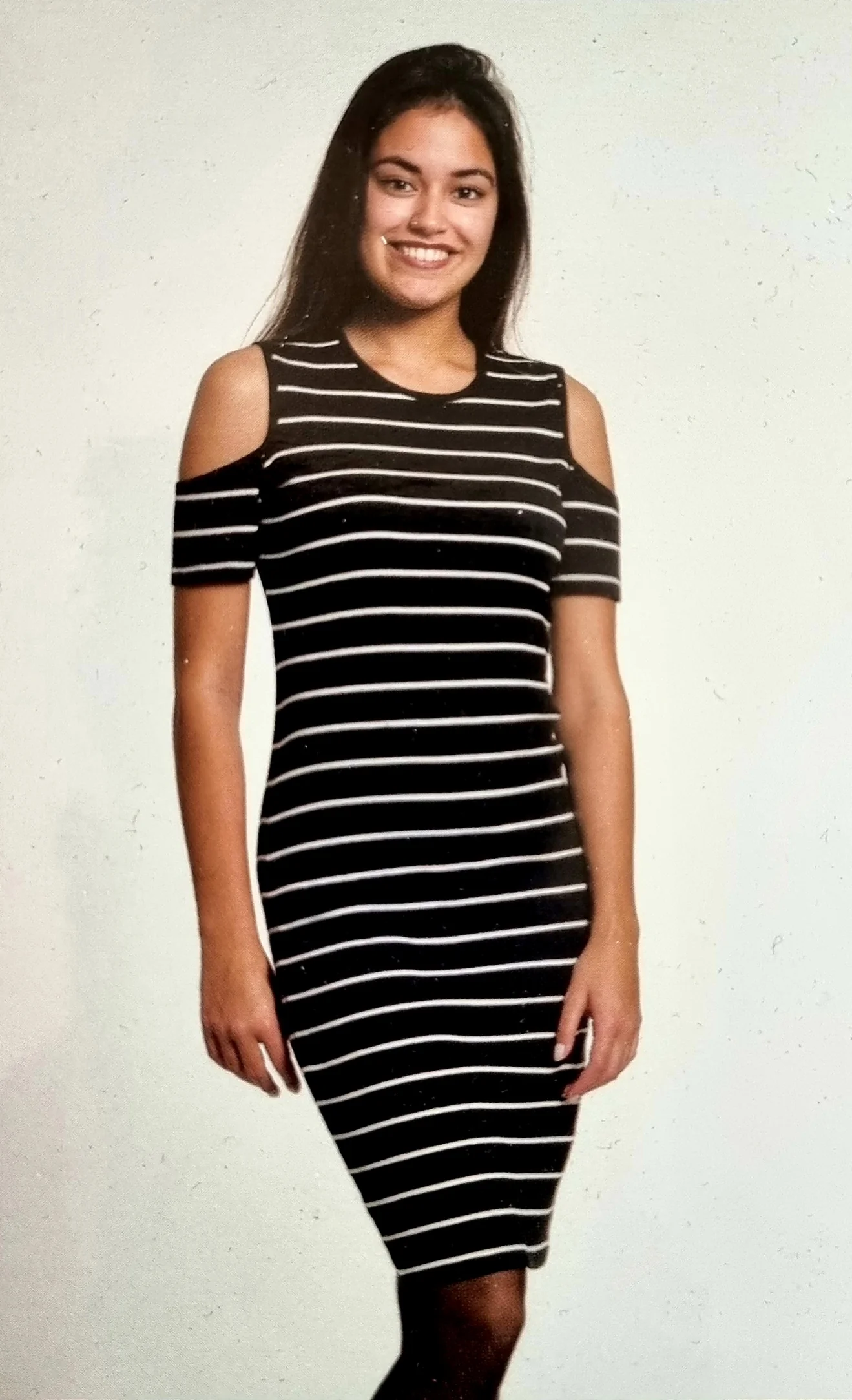 Women's Ribbed Slim Fit Crew Neck Mini length Body dress - Image 3
