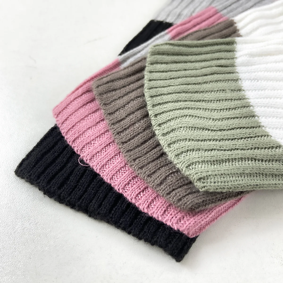 Womens Ribbed Striped Soft Knit Turtleneck Sweater - Image 7