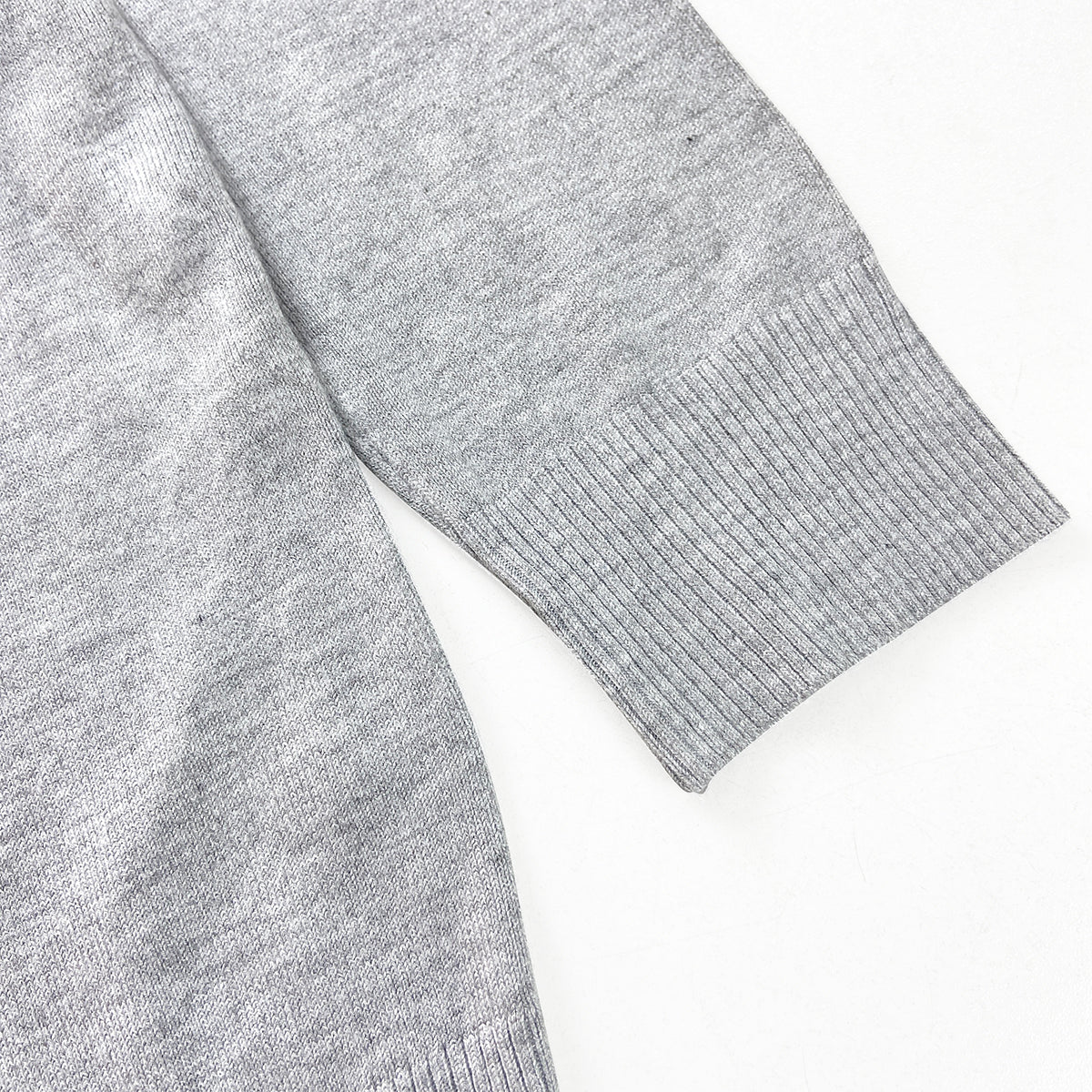 Womens Ribbed Trim Classic Open-Front Knit Cardigan - Image 2