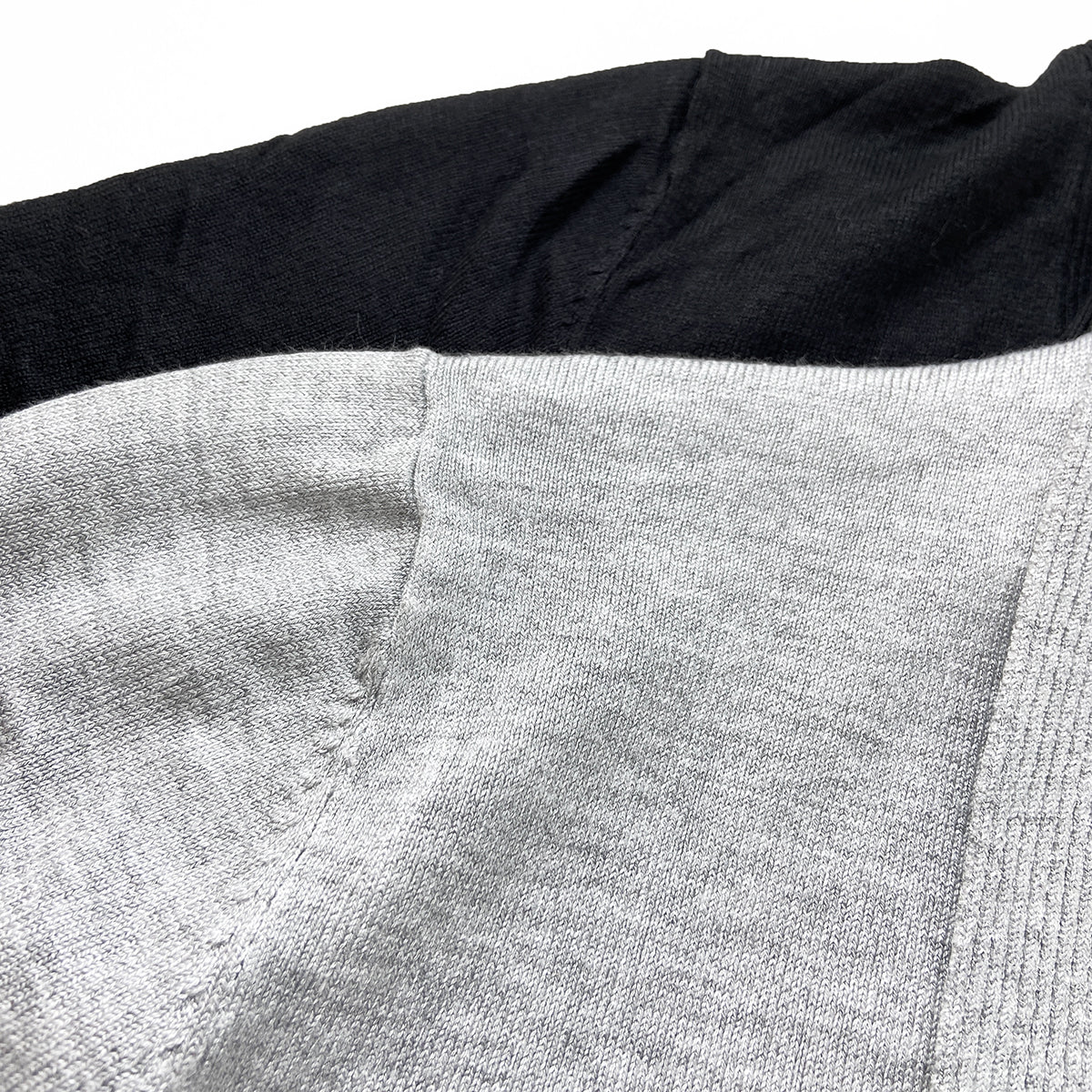Womens Ribbed Trim Classic Open-Front Knit Cardigan - Image 3
