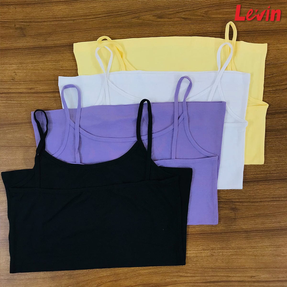 Womens Round Neck Camisole Cotton Tank Top - Image 3