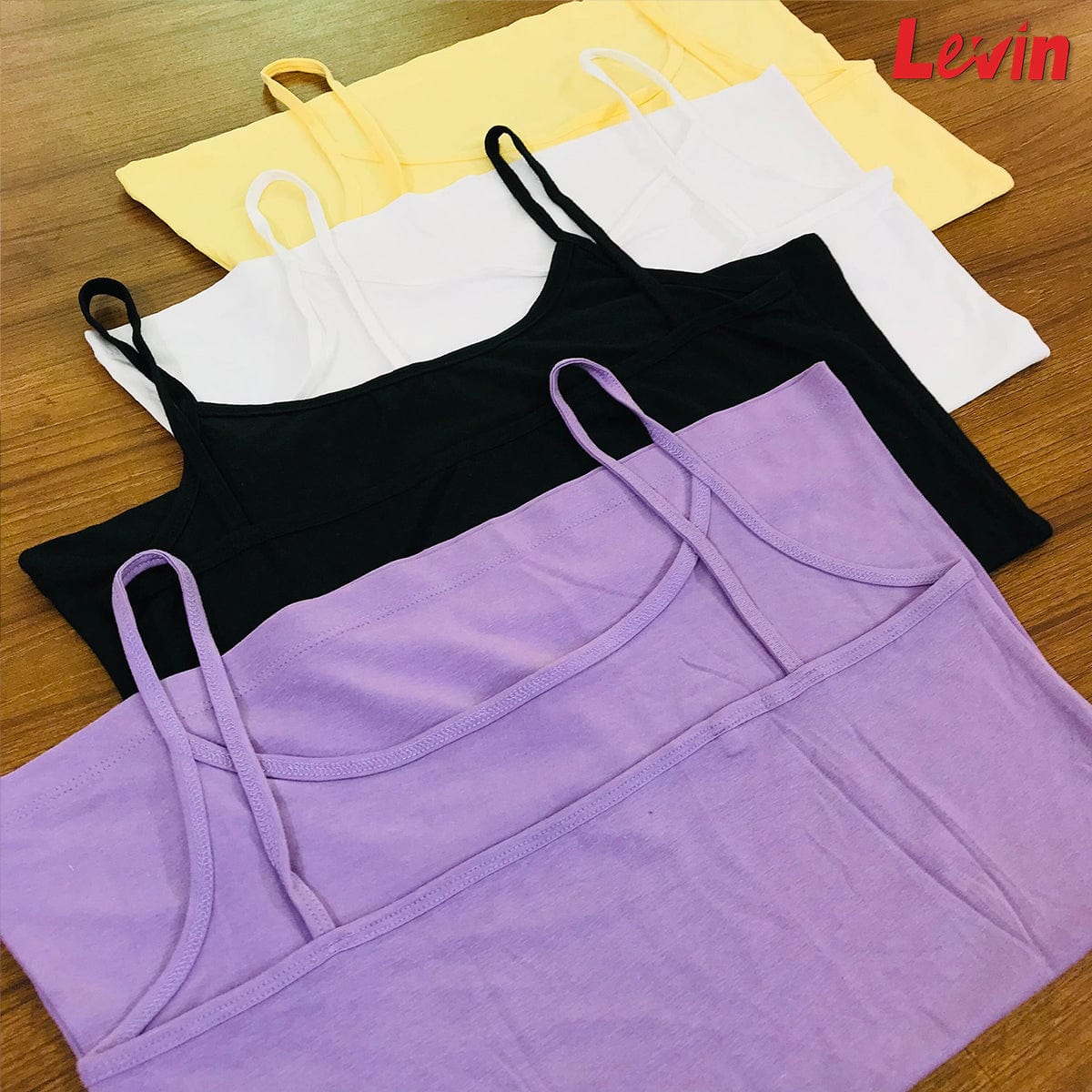 Womens Round Neck Camisole Cotton Tank Top - Image 4