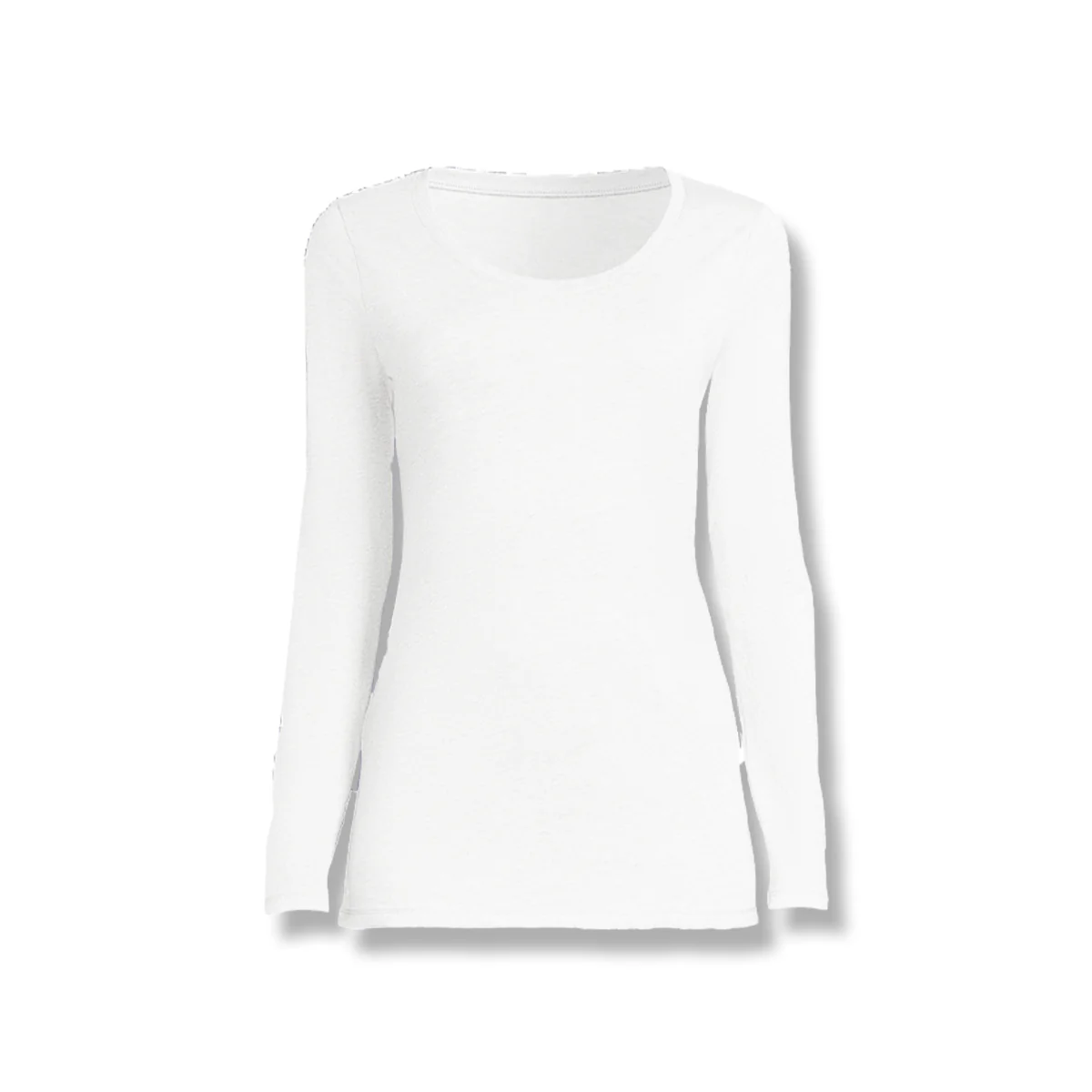 Womens Round Neck Cotton Full Sleeve T-shirt - Image 3