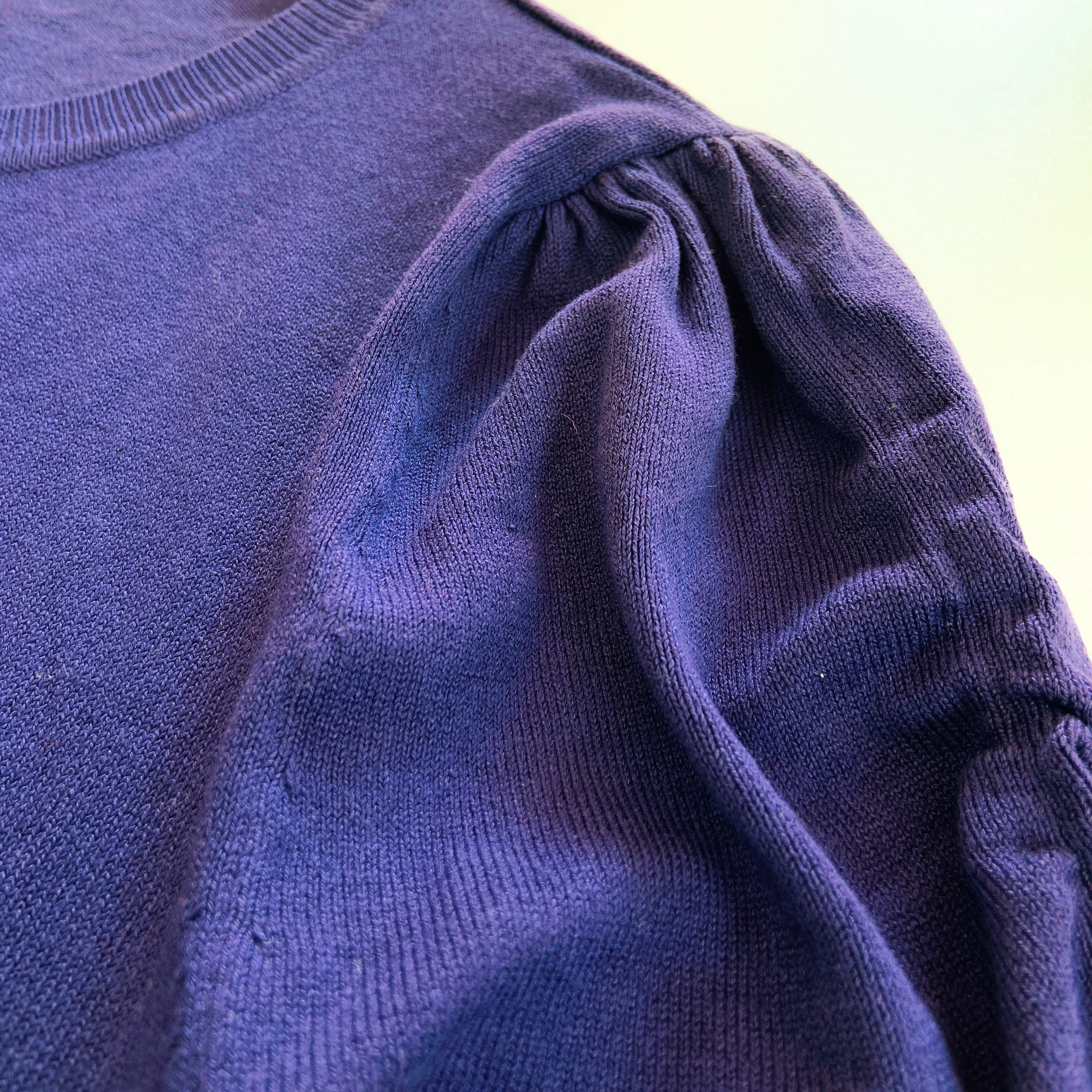 Womens Round Neck Ruffle Shoulder Knit Sweater Dress - Image 7